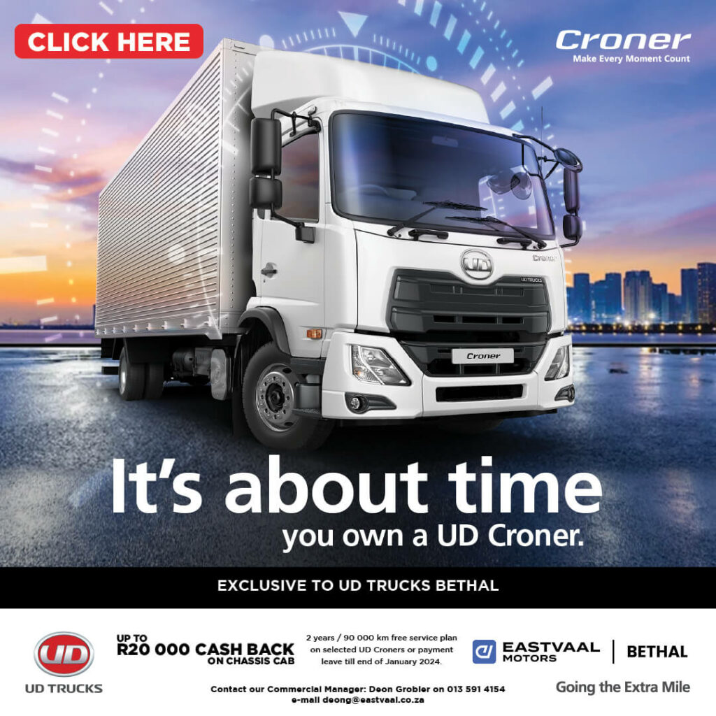 UD Croner Chassis Cab Special Offer image from Eastvaal Motors