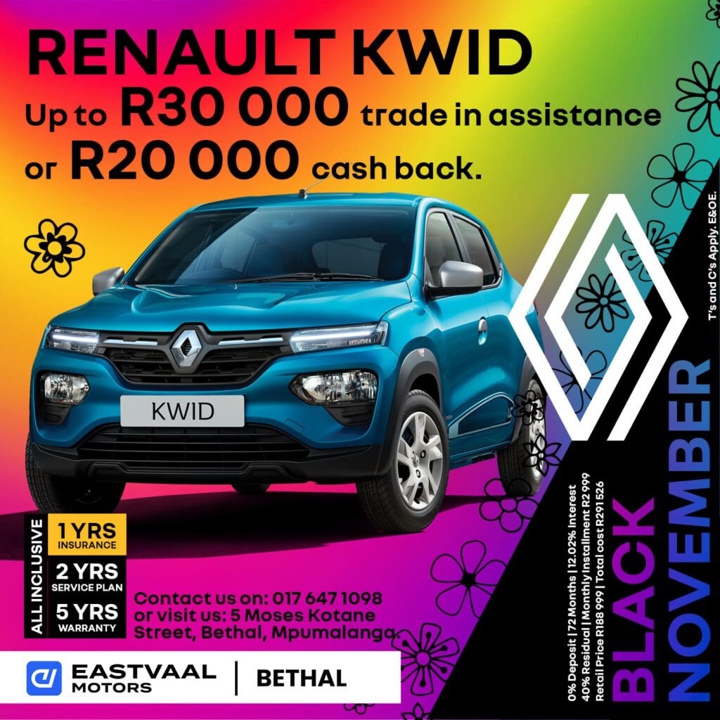 Renault Kwid image from Eastvaal Motors