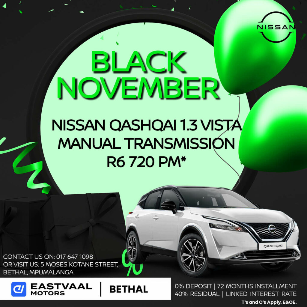 Nissan Qashqai Special Offer image from Eastvaal Motors