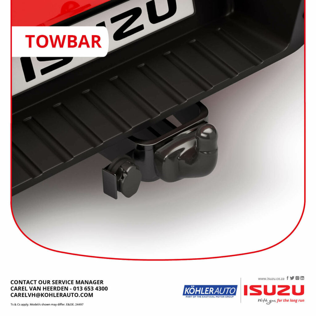 Isuzu D-MAX Towbar image from Eastvaal Motors