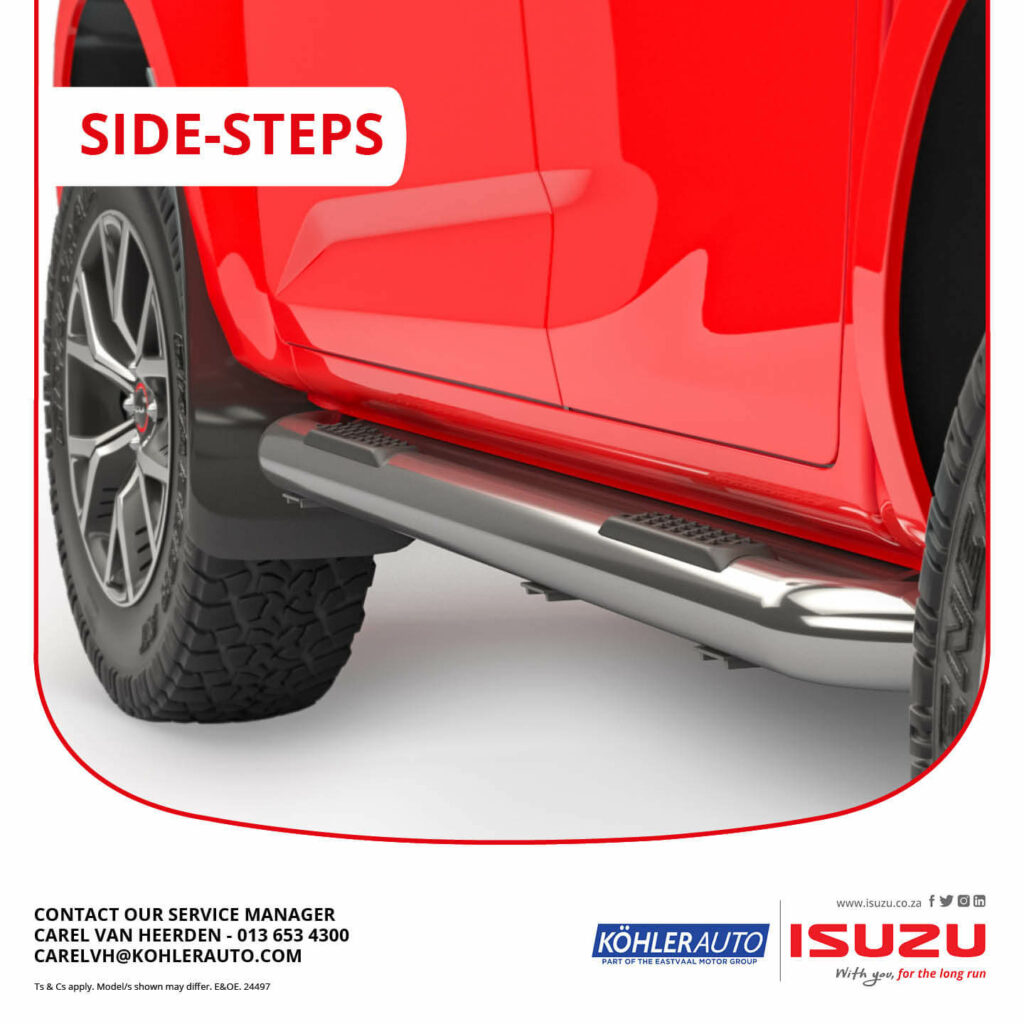 Isuzu D-MAX Side-Steps image from Eastvaal Motors