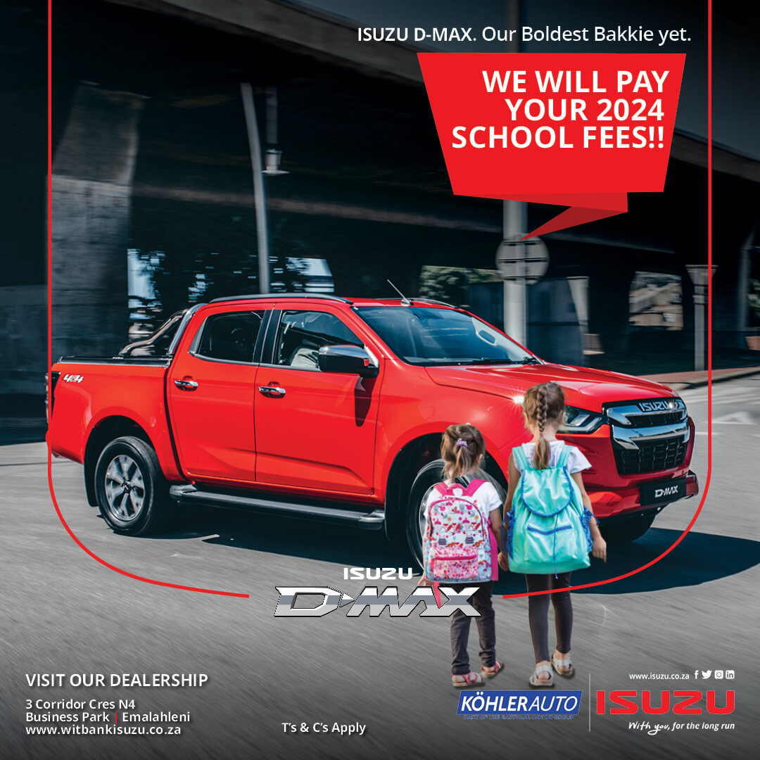 Köhler Auto Isuzu Witbank • Trusted Isuzu Witbank dealership.