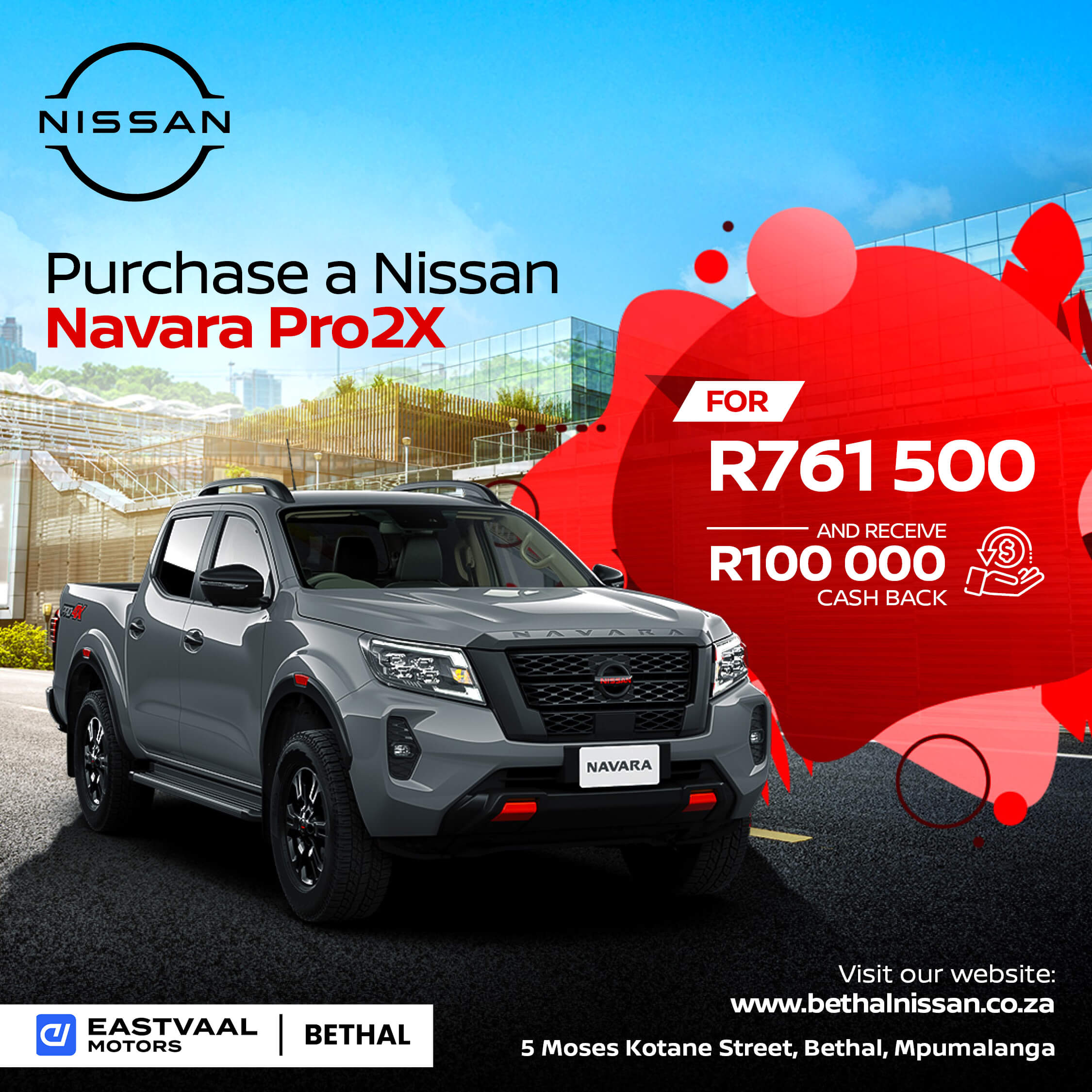 Purchase a Nissan Navara Pro2X image from Eastvaal Motors