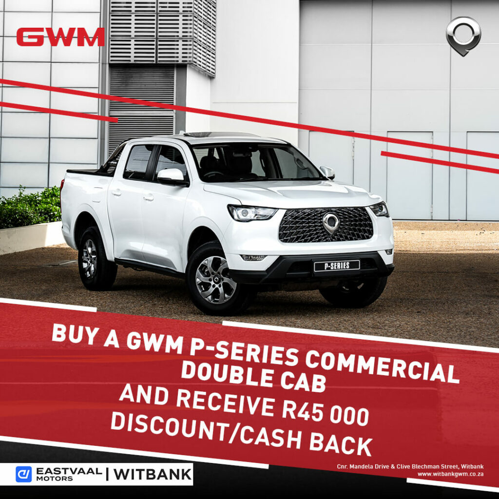 Eastvaal Motor City Witbank GWM • Eastvaal Motors