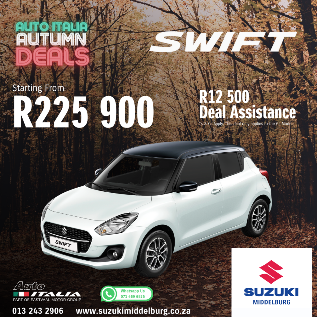 Get your new Suzuki Swift GL with R12500 Deal Assistance image from 