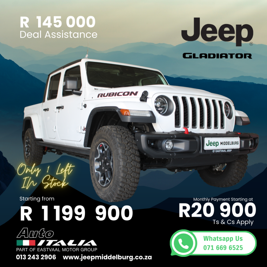 Jeep Gladiator Deal image from Eastvaal Motors