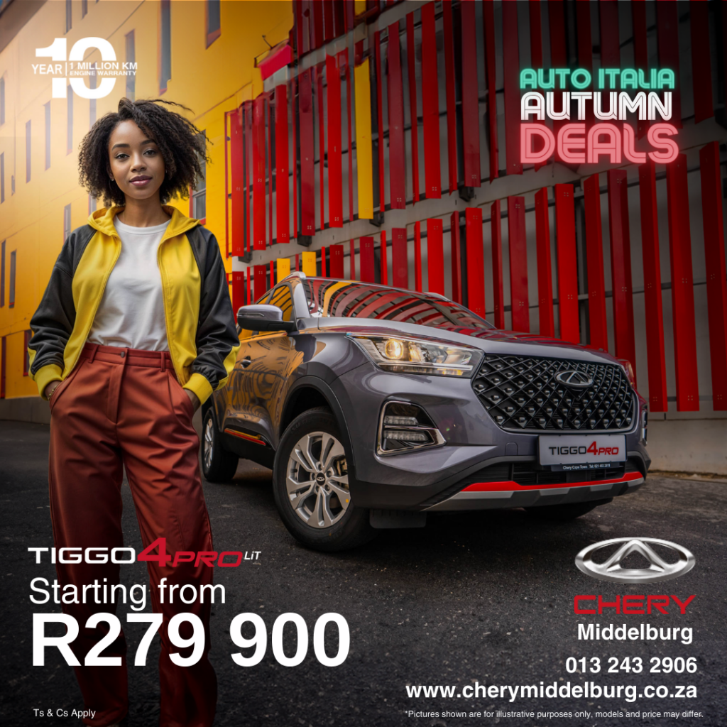 Get the Chery Tiggo 4 Pro Lit from R279 900 image from Eastvaal Motors