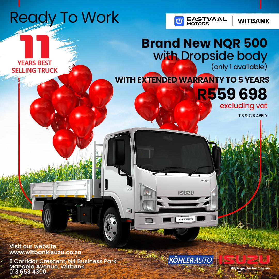 Brand New NQR 500 with Dropside body image from Eastvaal Motors