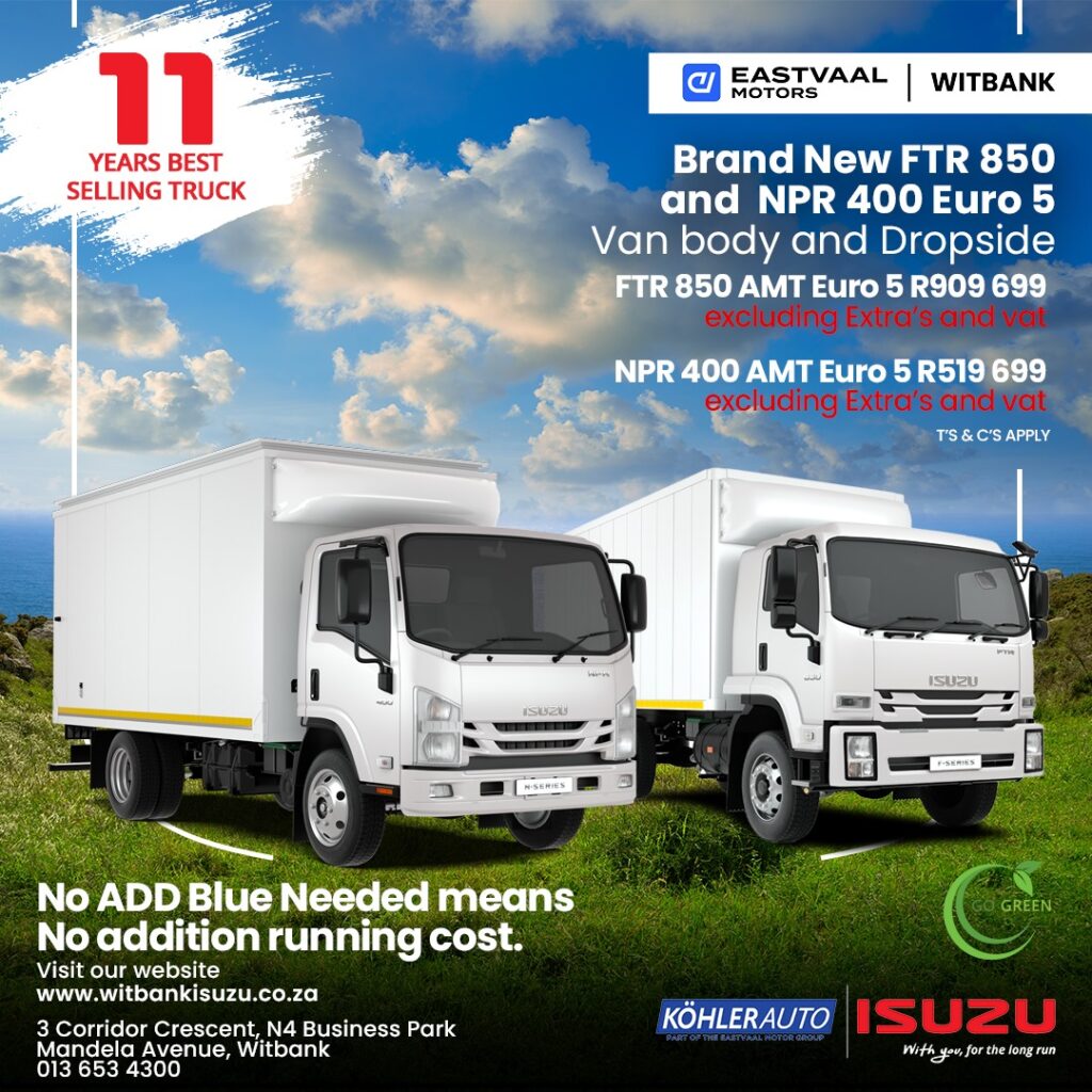 Brand New FTR 850 and NPR 400 image from Eastvaal Motors