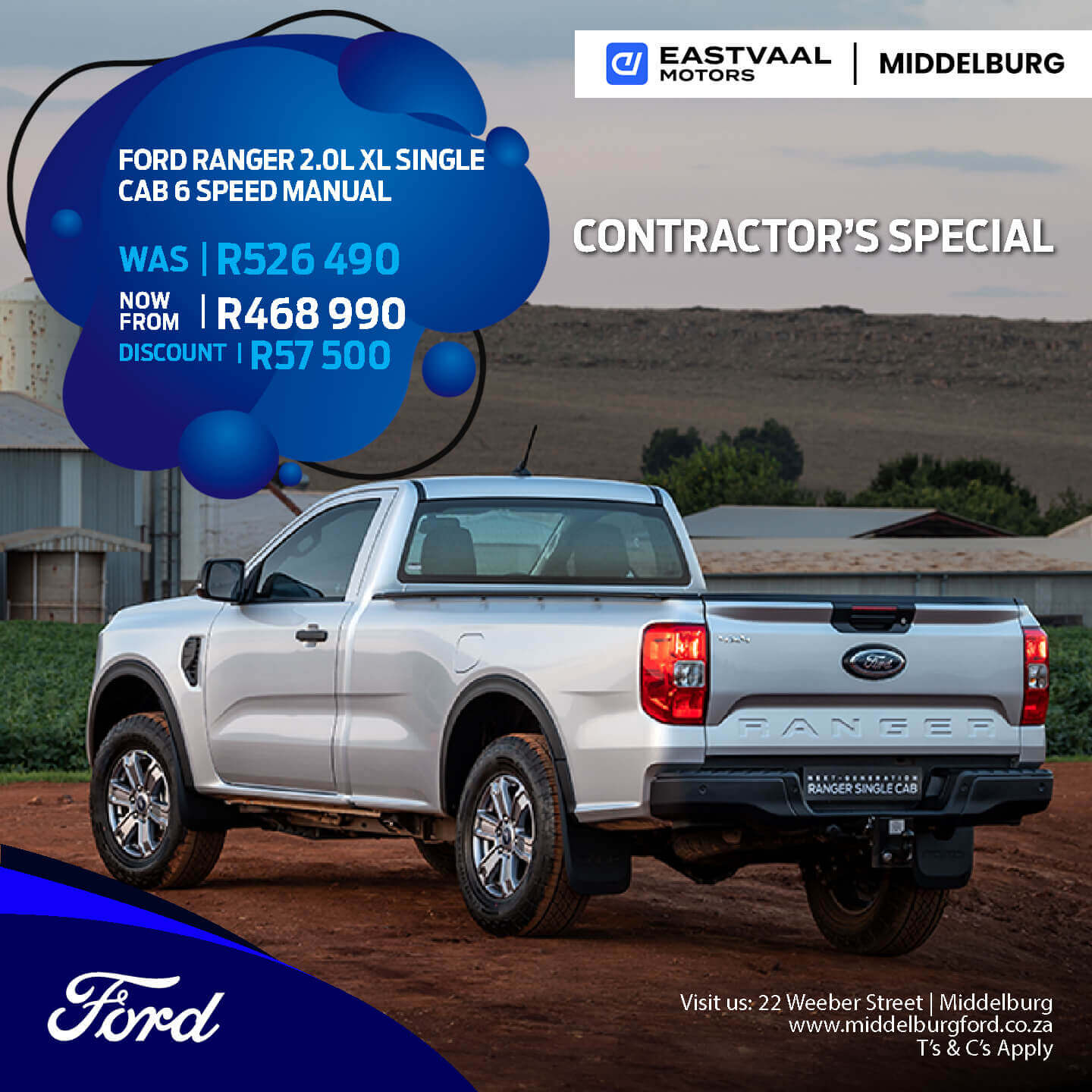 FORD RANGER 2.0L XL image from Eastvaal Motors