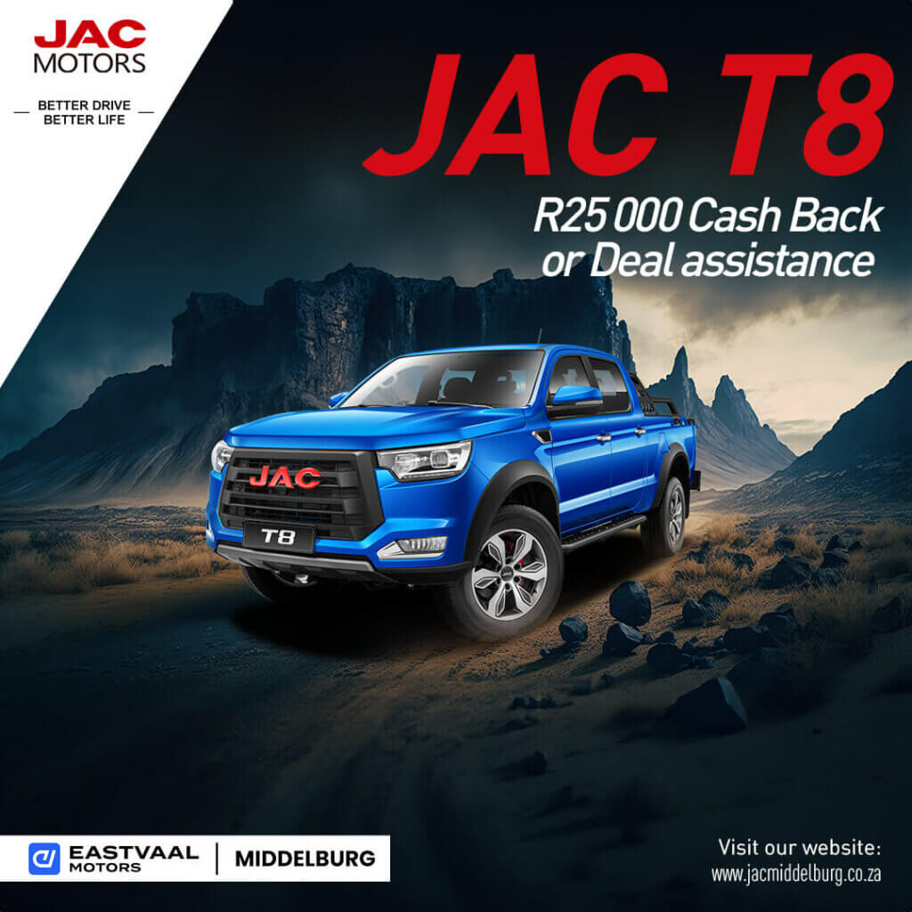 JAC T8 image from Eastvaal Motors