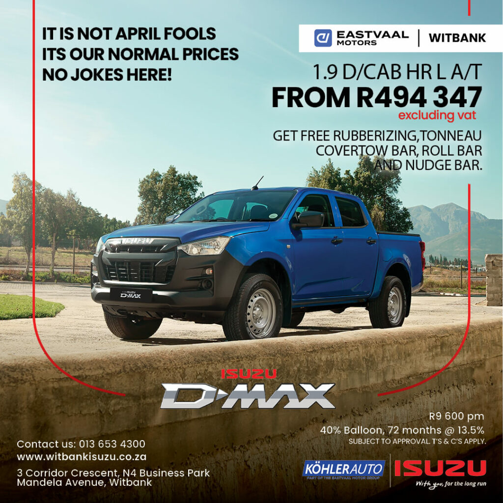 ISUZU D-MAX image from Eastvaal Motors