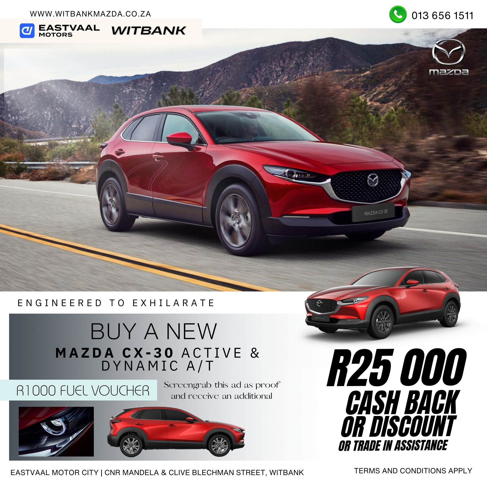 MAZDA CX-30 ACTIVE & DYNAMIC AUTO image from Eastvaal Motors