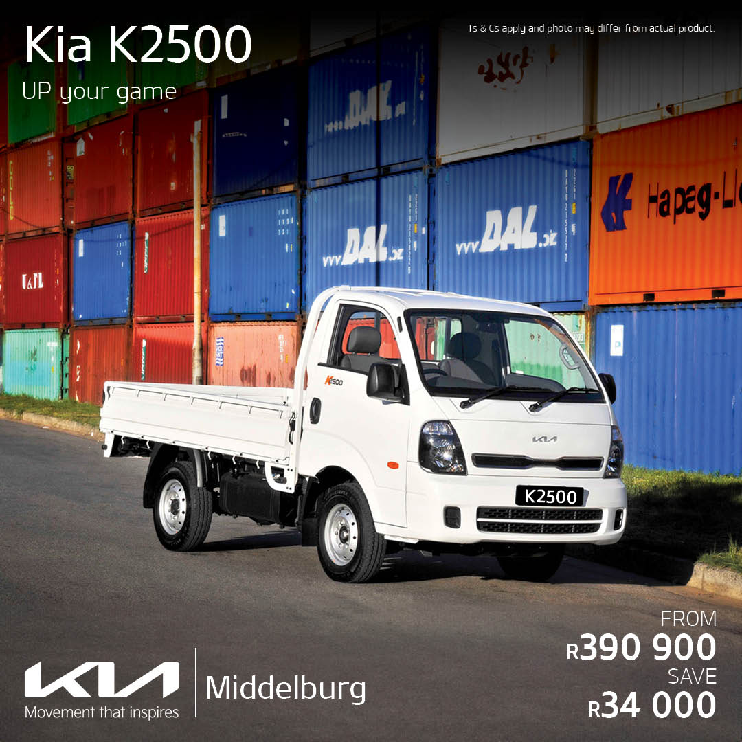 KIA K2500. UP your game. image from Eastvaal Motors