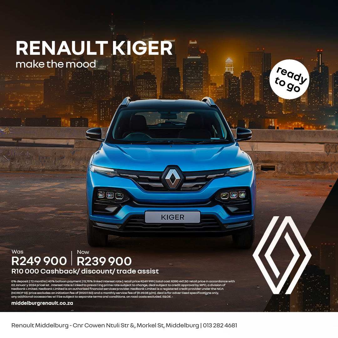 Renault Kiger. Make the mood. image from Eastvaal Motors