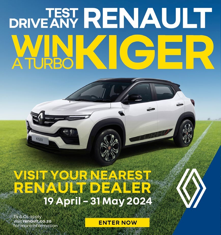 STAND A CHANCE TO WIN A RENAULT KIGER TURBO TO THE VALUE OF R339,999 image from 