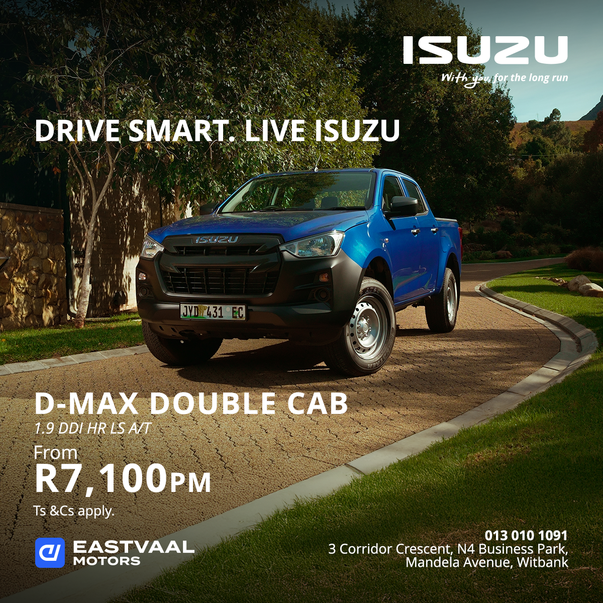 D-MAX DOUBLE CAB 1.9 DDI HR LS AT image from Eastvaal Motors