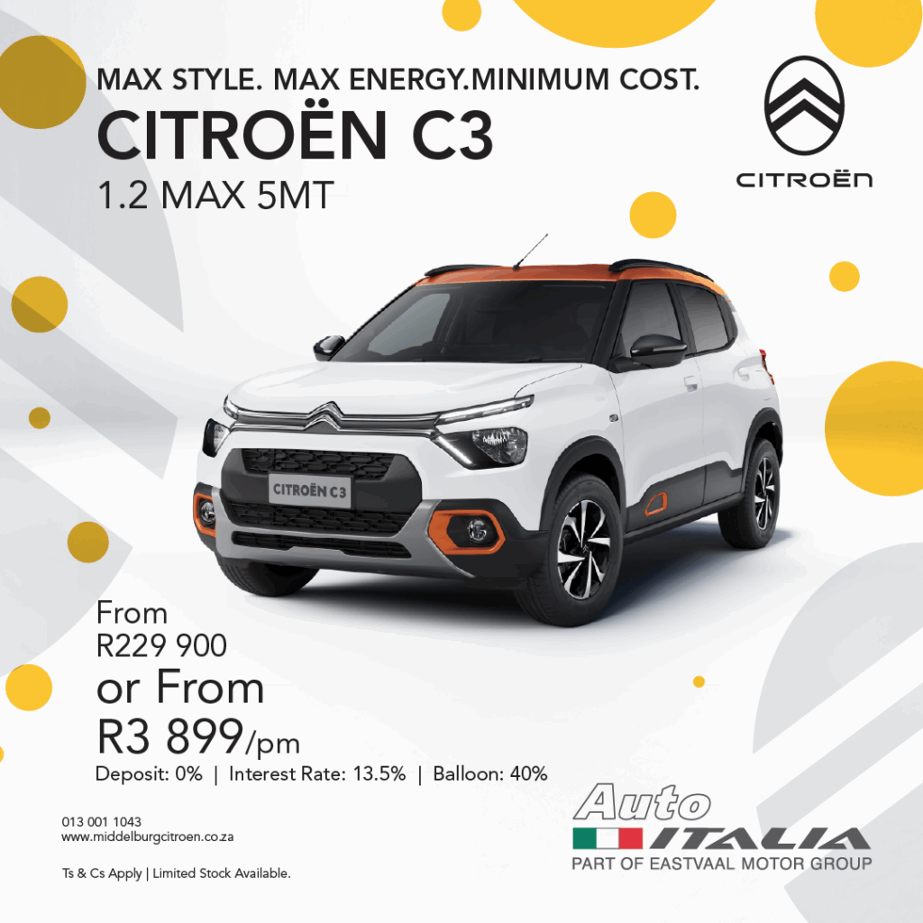 CITROËN C3 1.2 MAX 5MT image from Eastvaal Motors