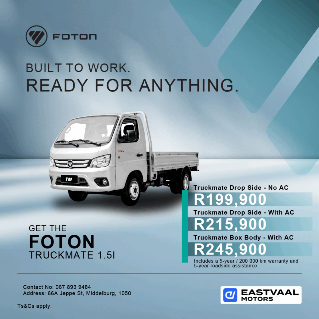 FOTON TRUCKMATE 1.5l image from Eastvaal Motors