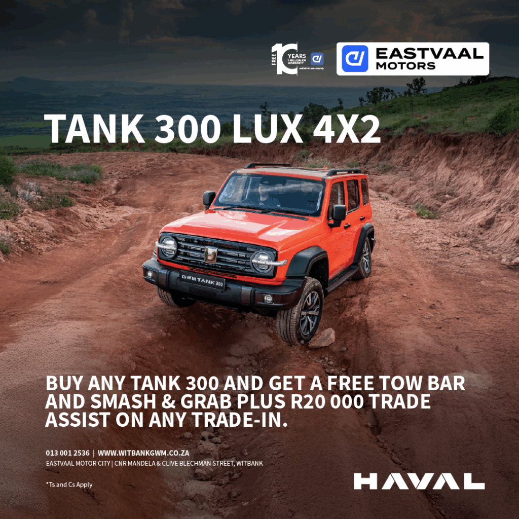 GWM TANK 300 LUX 4X2 image from Eastvaal Motors