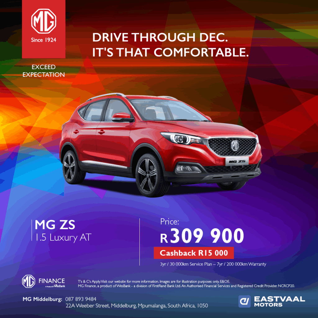 MG ZS Luxury A/T image from Eastvaal Motors