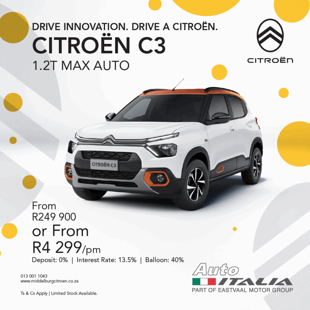CITROËN C3 1.2T MAX AUTO image from Eastvaal Motors