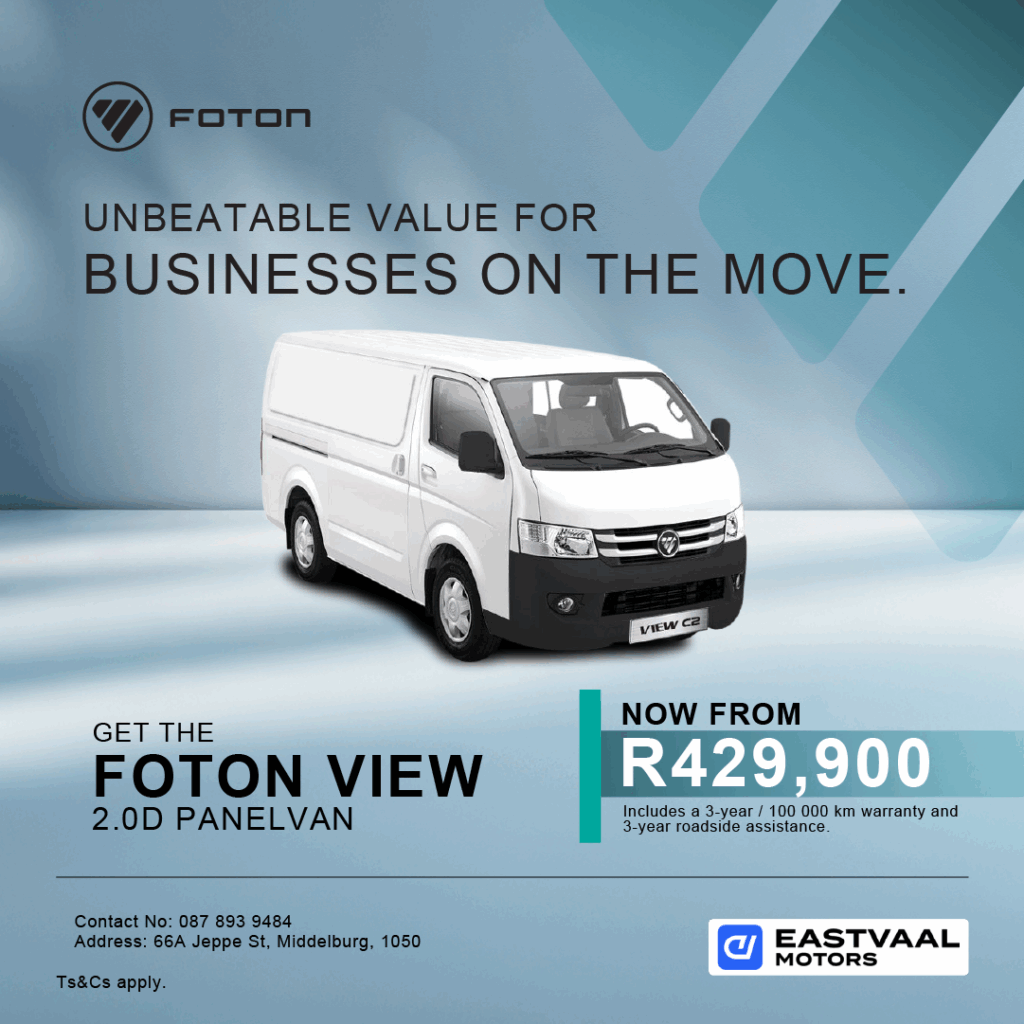 FOTON VIEW 2.0D PANEL VAN image from Eastvaal Motors