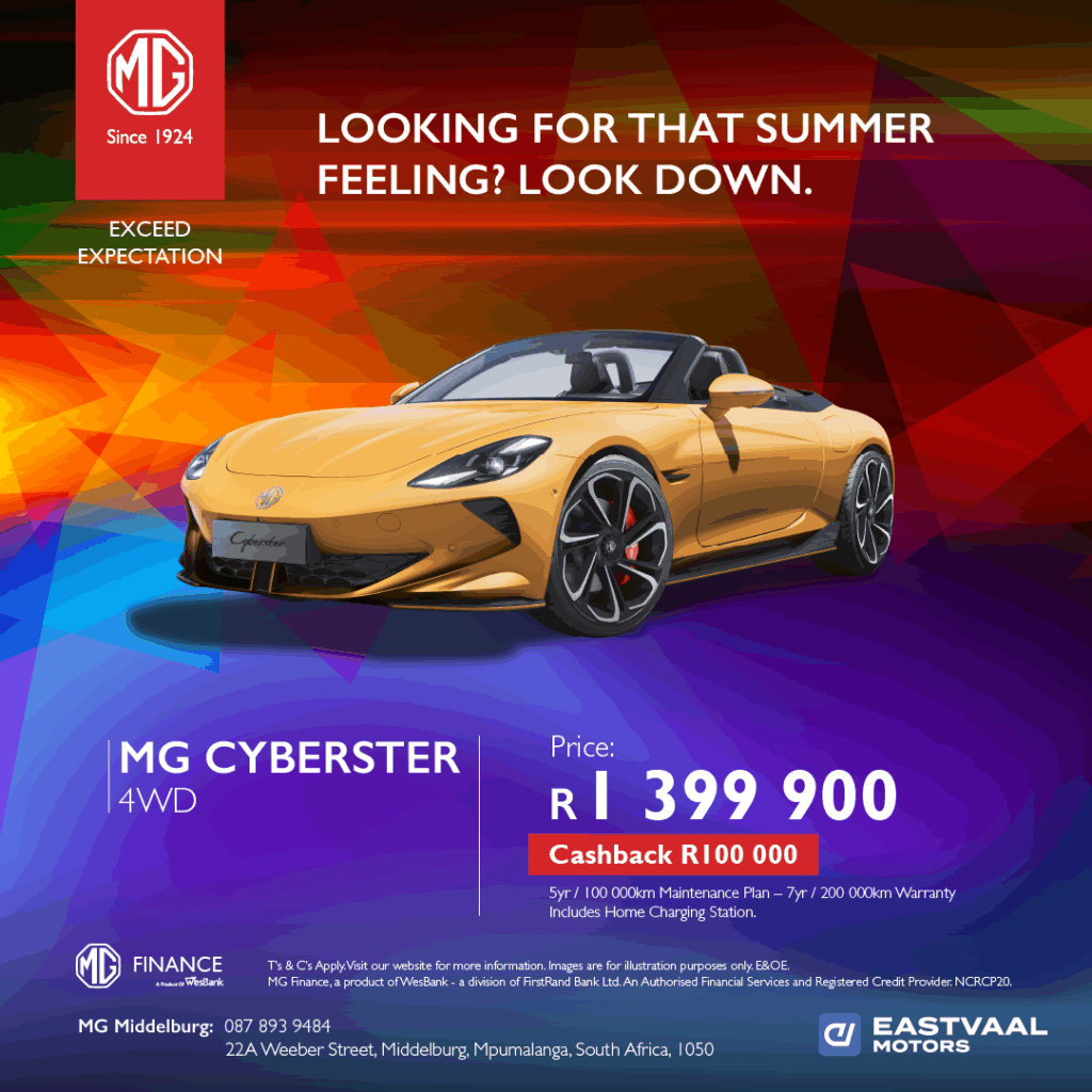 MG CYBERSTER 4WD image from Eastvaal Motors