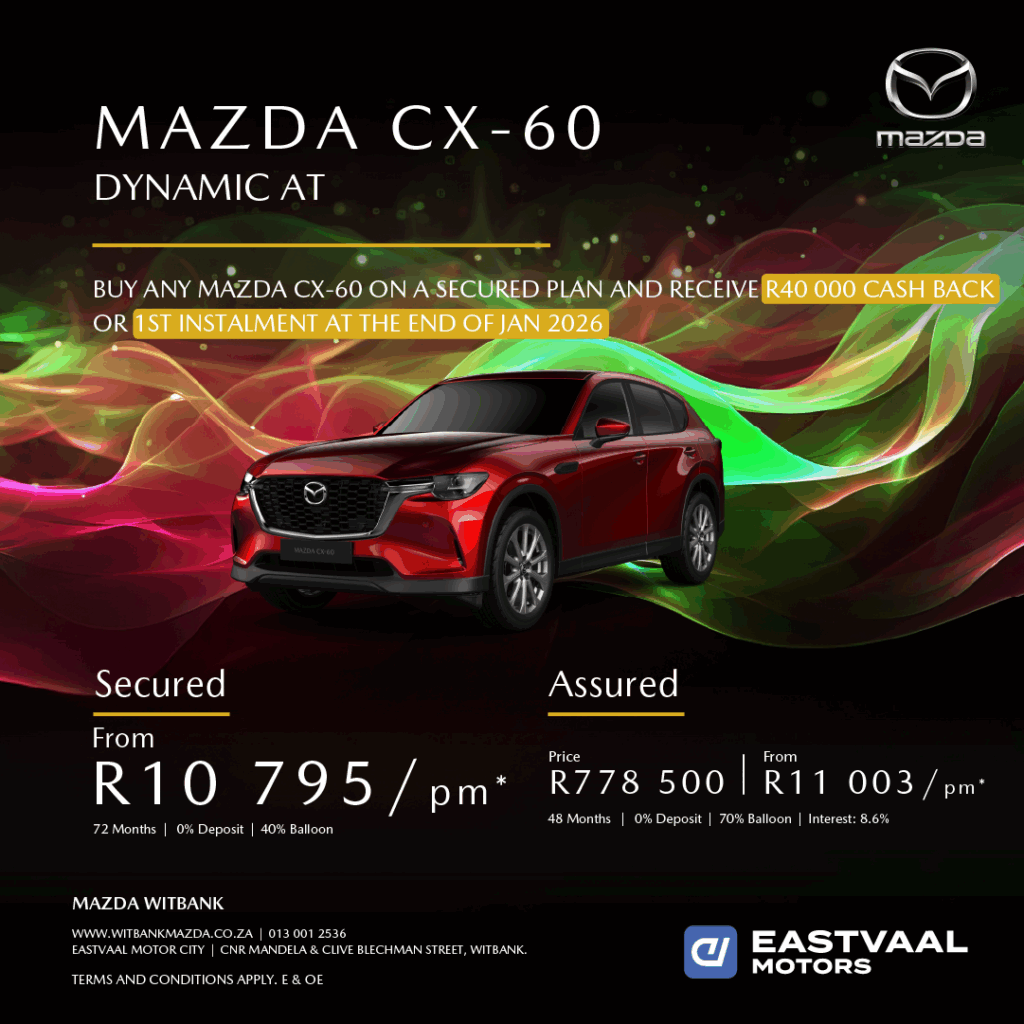 Mazda CX-60 image from Eastvaal Motors