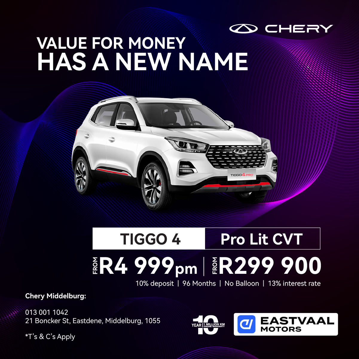 Tiggo 4 Pro Lit CVT image from 