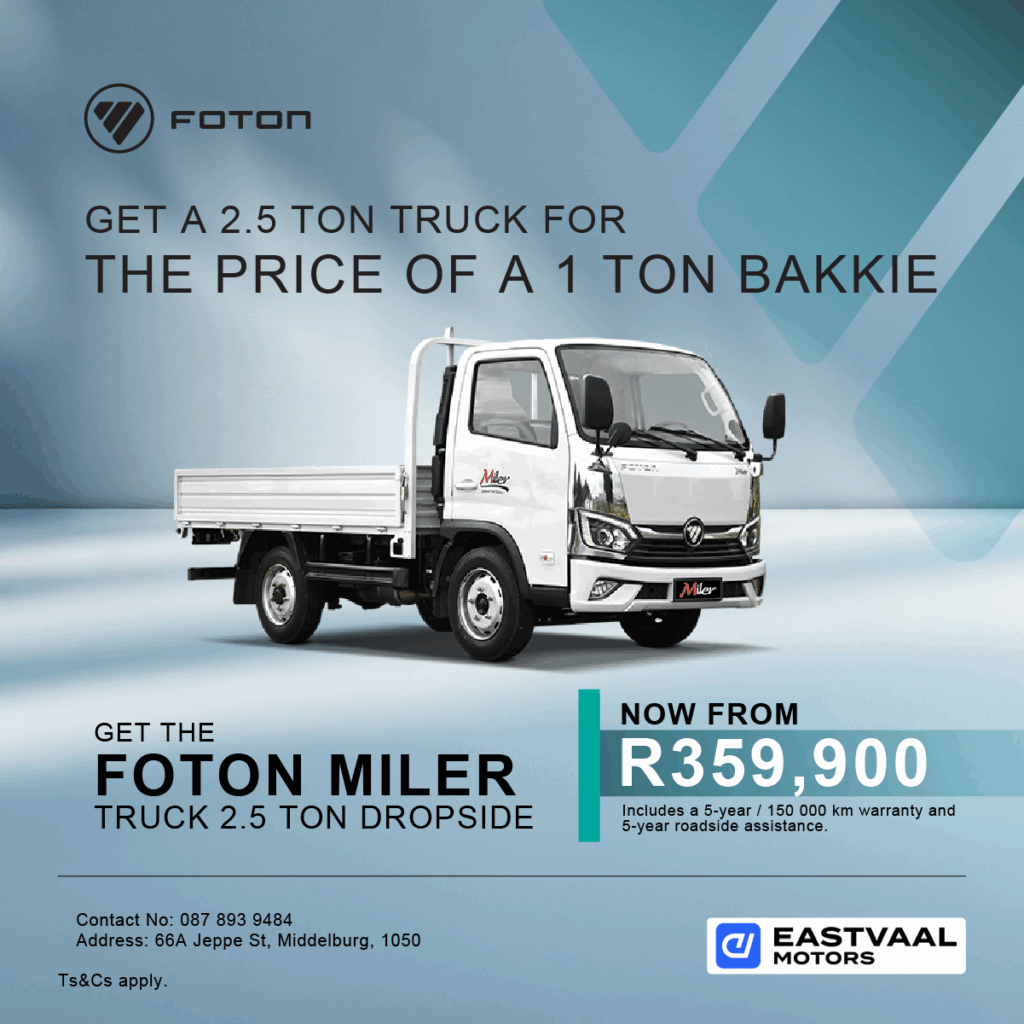 Foton MILER Dropside 2.5T image from Eastvaal Motors