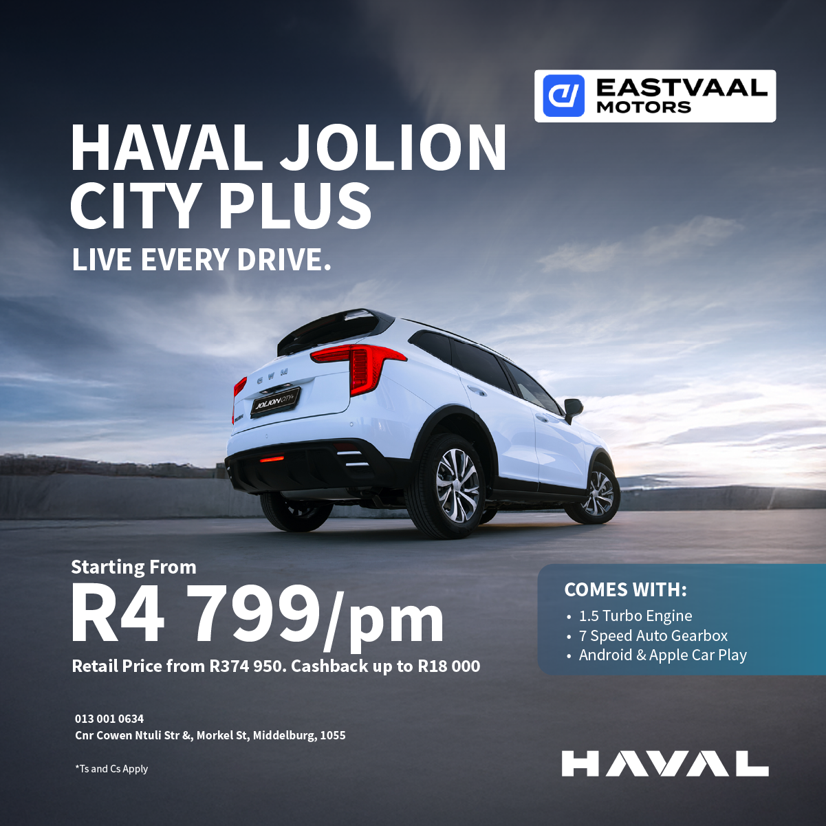 Jolion City Plus image from Eastvaal Motors