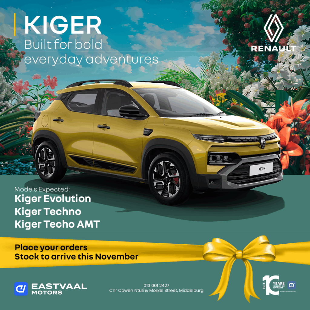Renault Kiger image from Eastvaal Motors