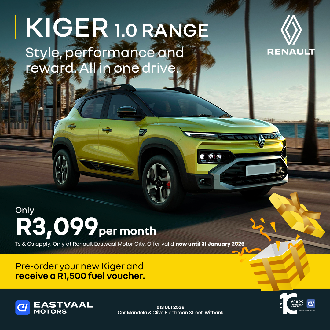 KIGER 1.0 RANGE image from Eastvaal Motors