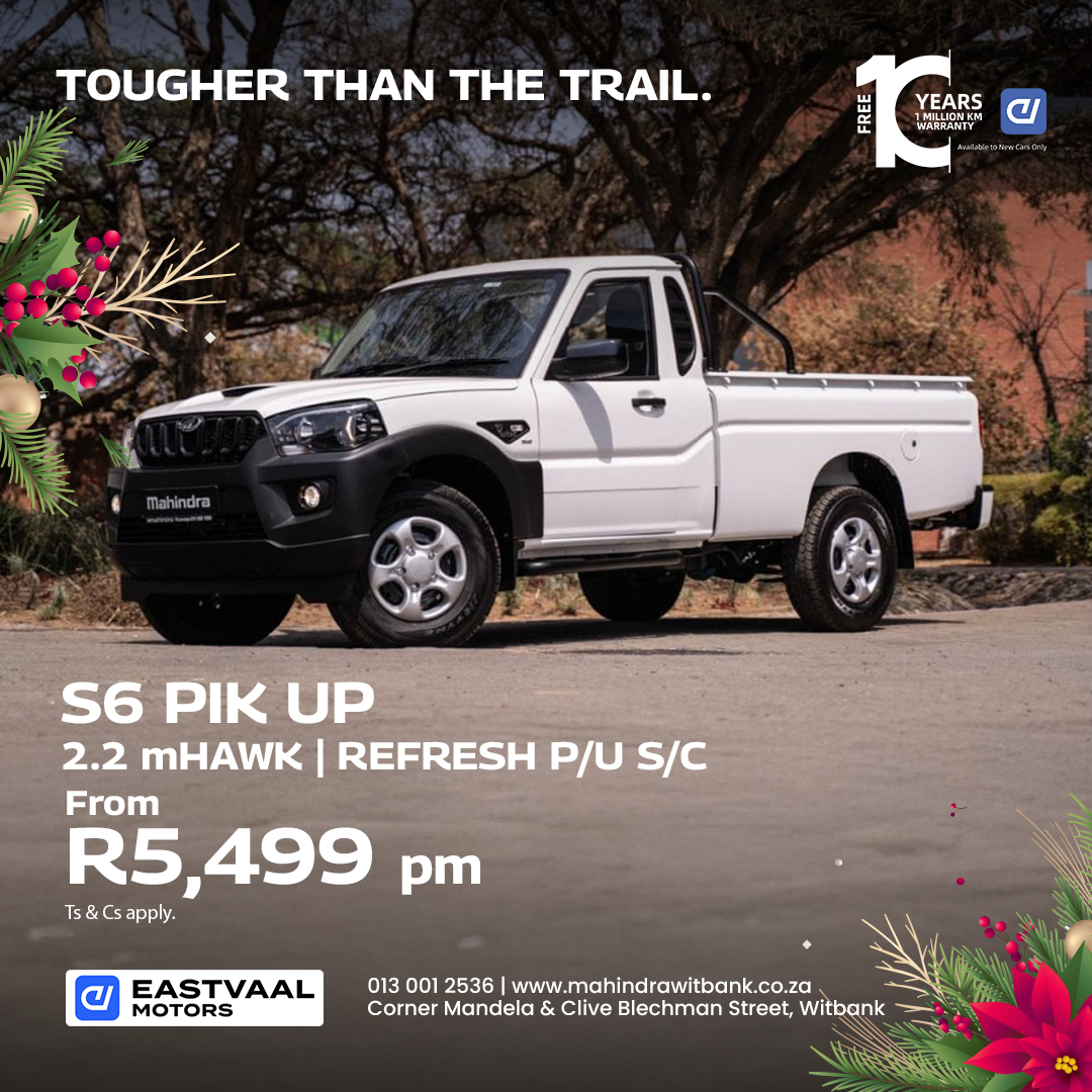 Mahindra S6 PIK UP 2.2 mHAWK | REFRESH P/U S/C image from Eastvaal Motors
