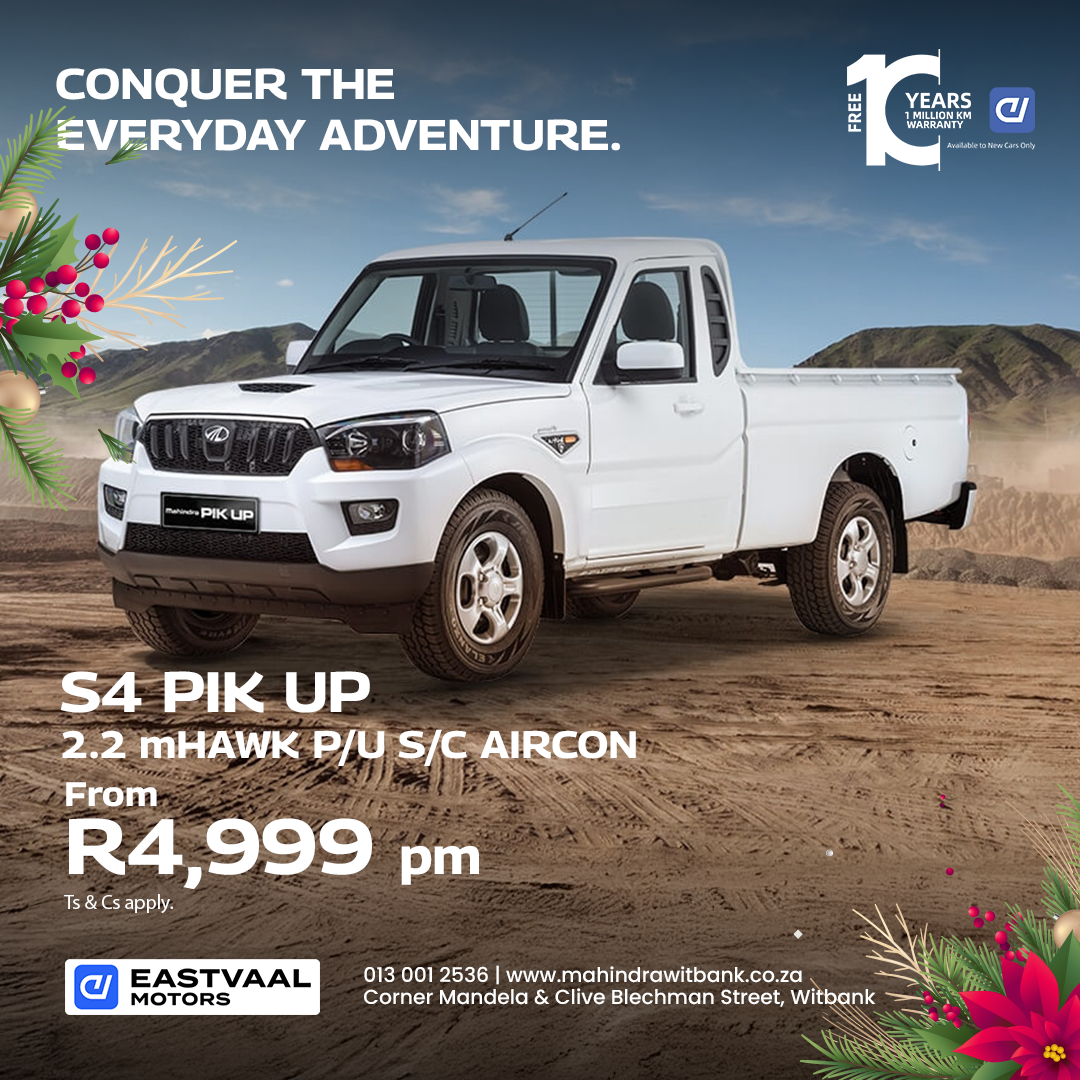 Mahindra S4 PIK UP 2.2 mHAWK P/U S/C AIRCON image from Eastvaal Motors