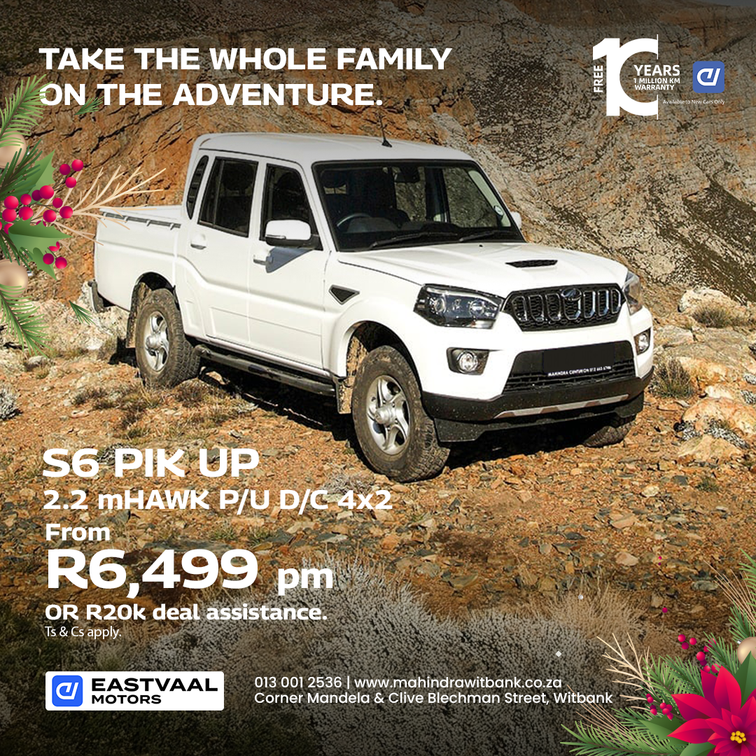 Mahindra S6 PIK UP 2.2 mHAWK P/U D/C 4×2 image from Eastvaal Motors