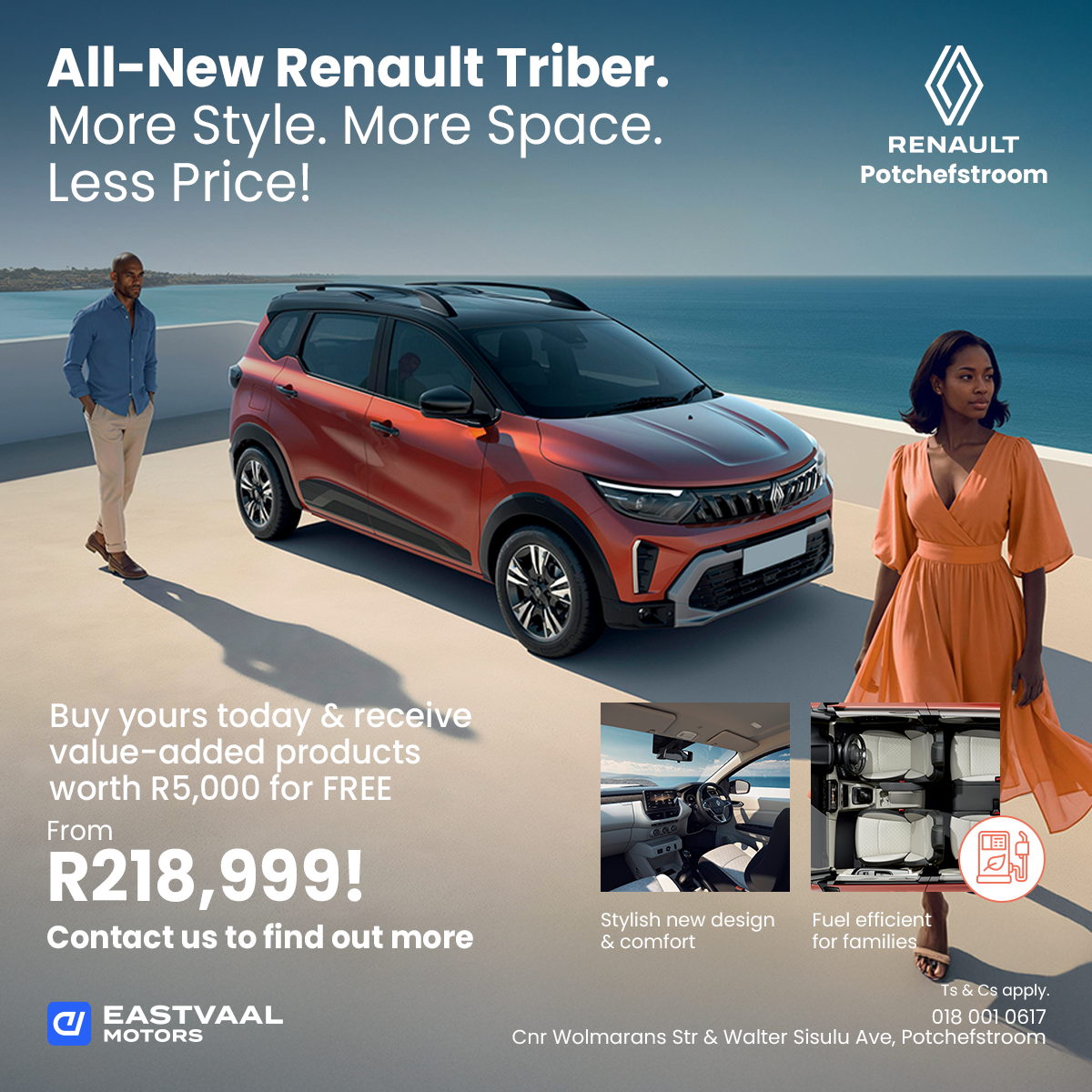 All-New Renault Triber. More Style. More Space. Less Price! image from Eastvaal Motors