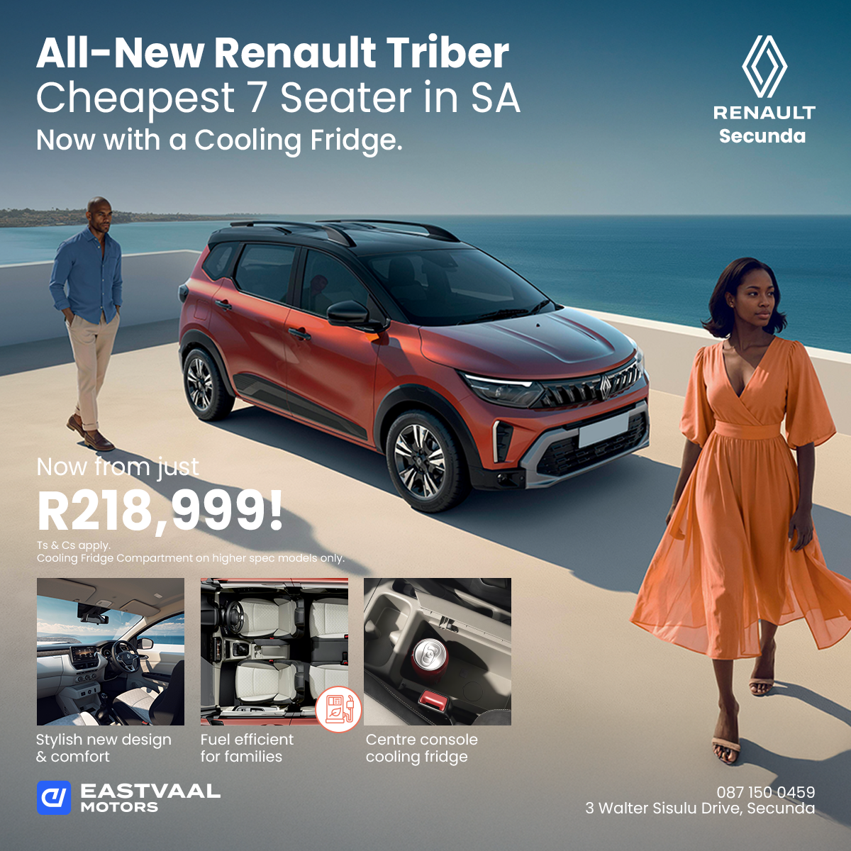 All New Triber – Feels like two 7-seaters for the price of one. image from Eastvaal Motors