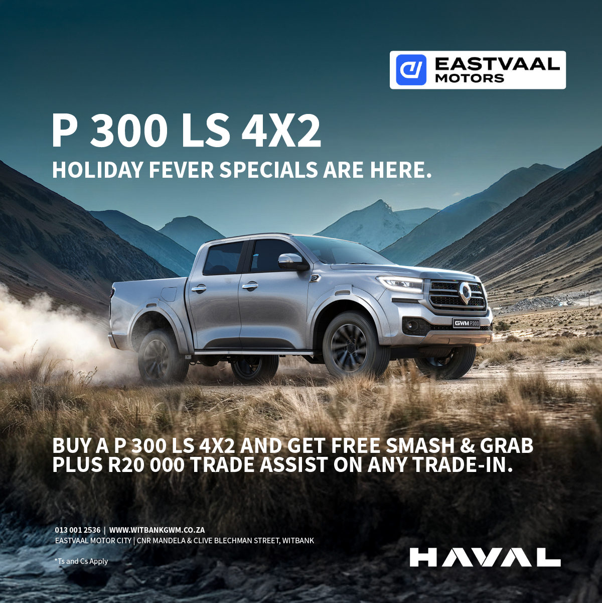 GWM P300 LS 4×2 image from Eastvaal Motors