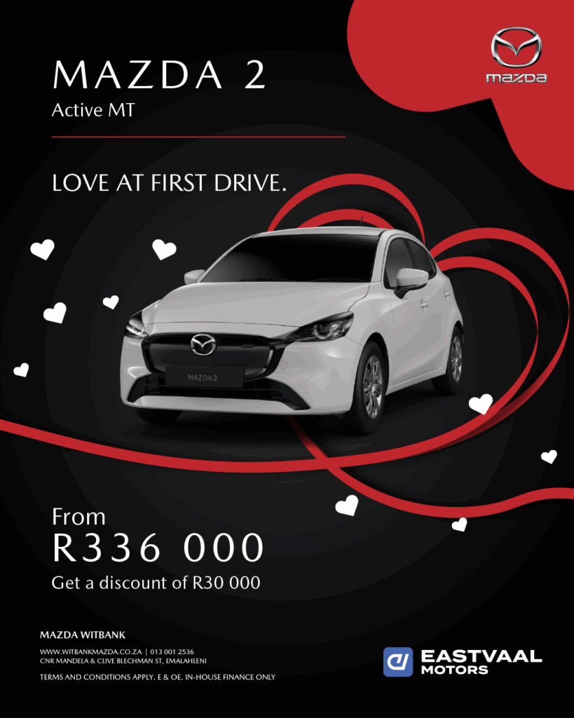 Love at first drive. Mazda 2 Active MT from Eastvaal Motors