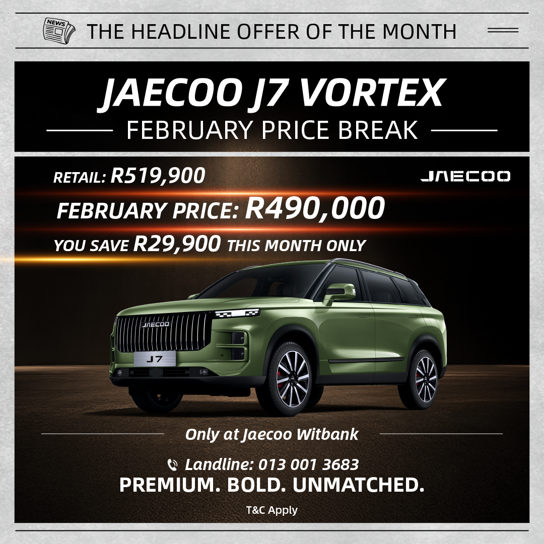 Headline Offer for the Month! from OMODA | JAECOO Witbank