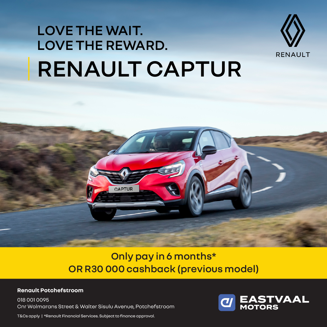 love the wait. love the reward.  Renault Captur from Renault Potchefstroom