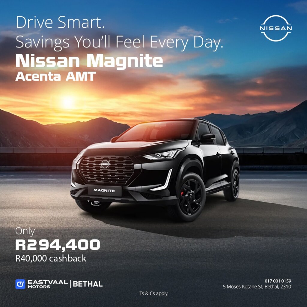 Drive Smart. Savings You’ll Feel Every Day. Nissan Magnite Acenta AMT