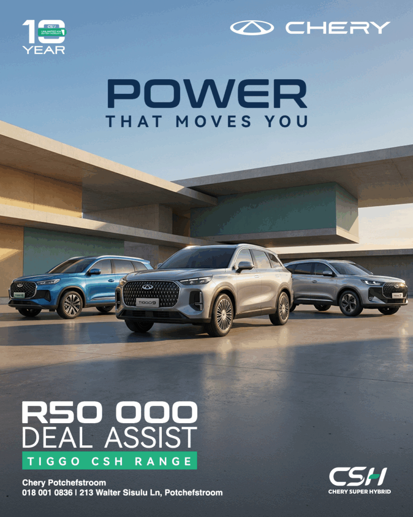 Power that moves you. Tiggo CHS Range from Eastvaal Motors