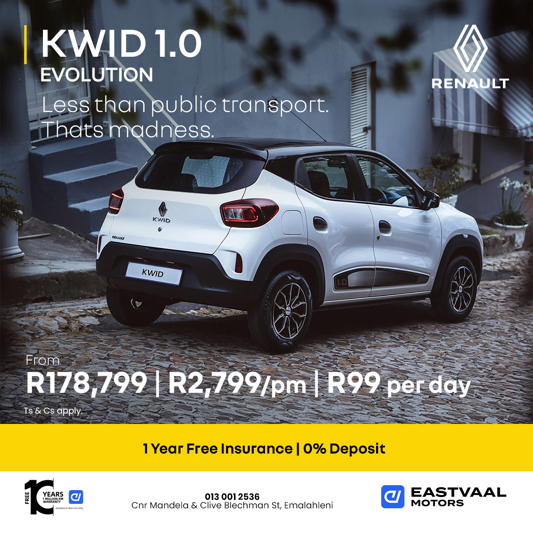 Renault Kwid Evolution from Eastvaal Motor City Witbank Renault
