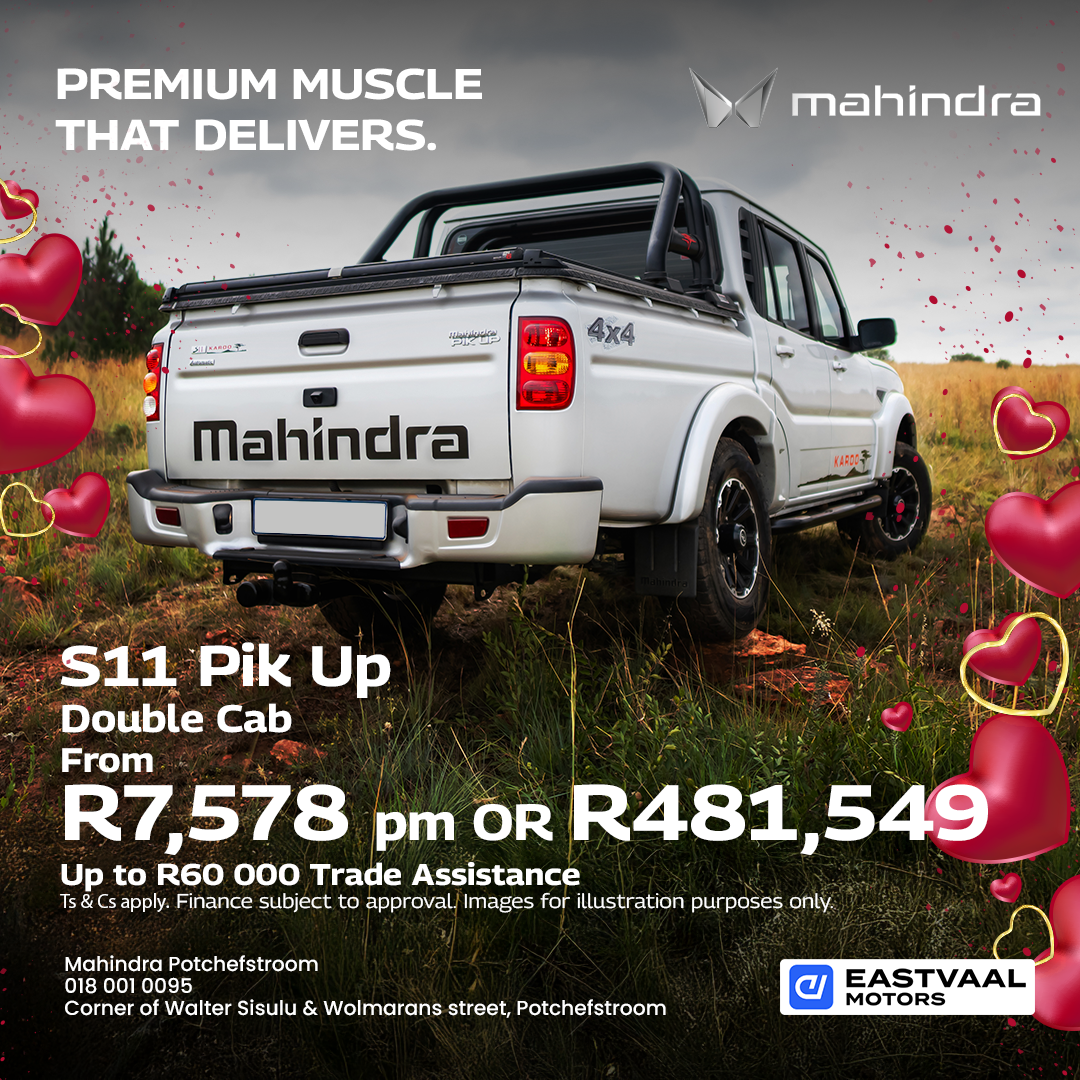premium muscle that delivers.  Mahindra pik up D/C from Mahindra Potchefstroom