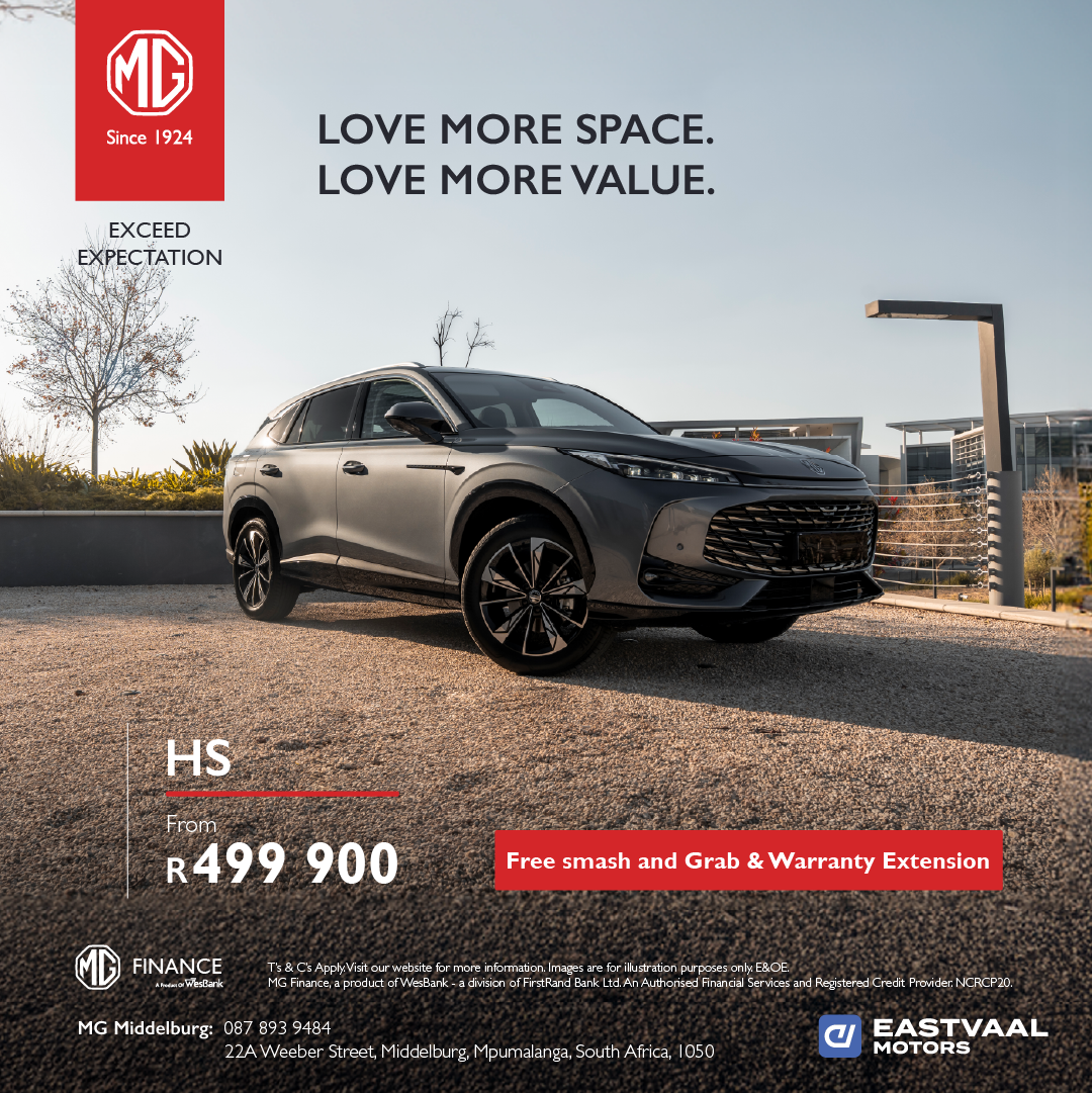 love more space. MG HS from Eastvaal Secunda MG