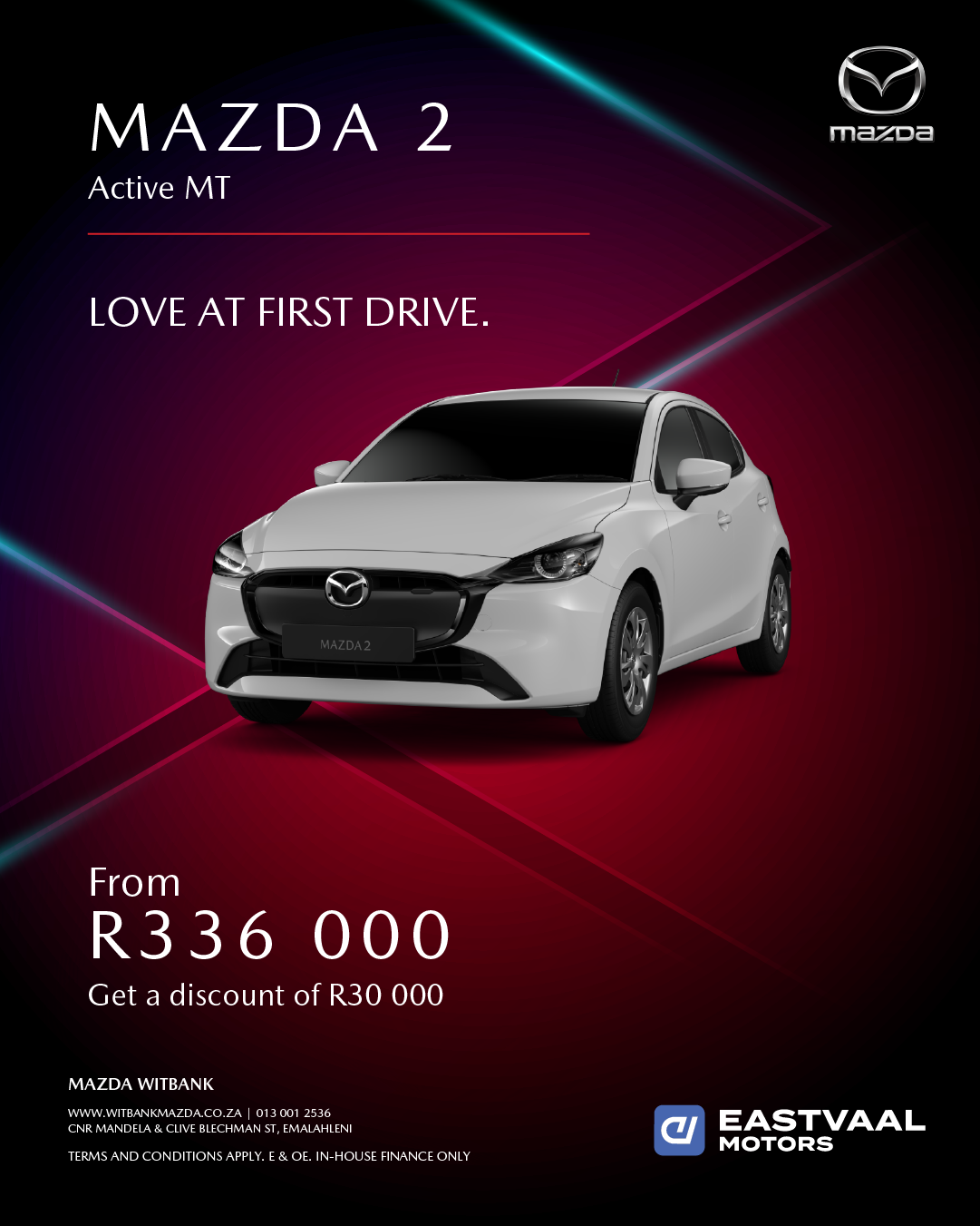 Love at first drive. from Eastvaal Motor City Witbank Mazda