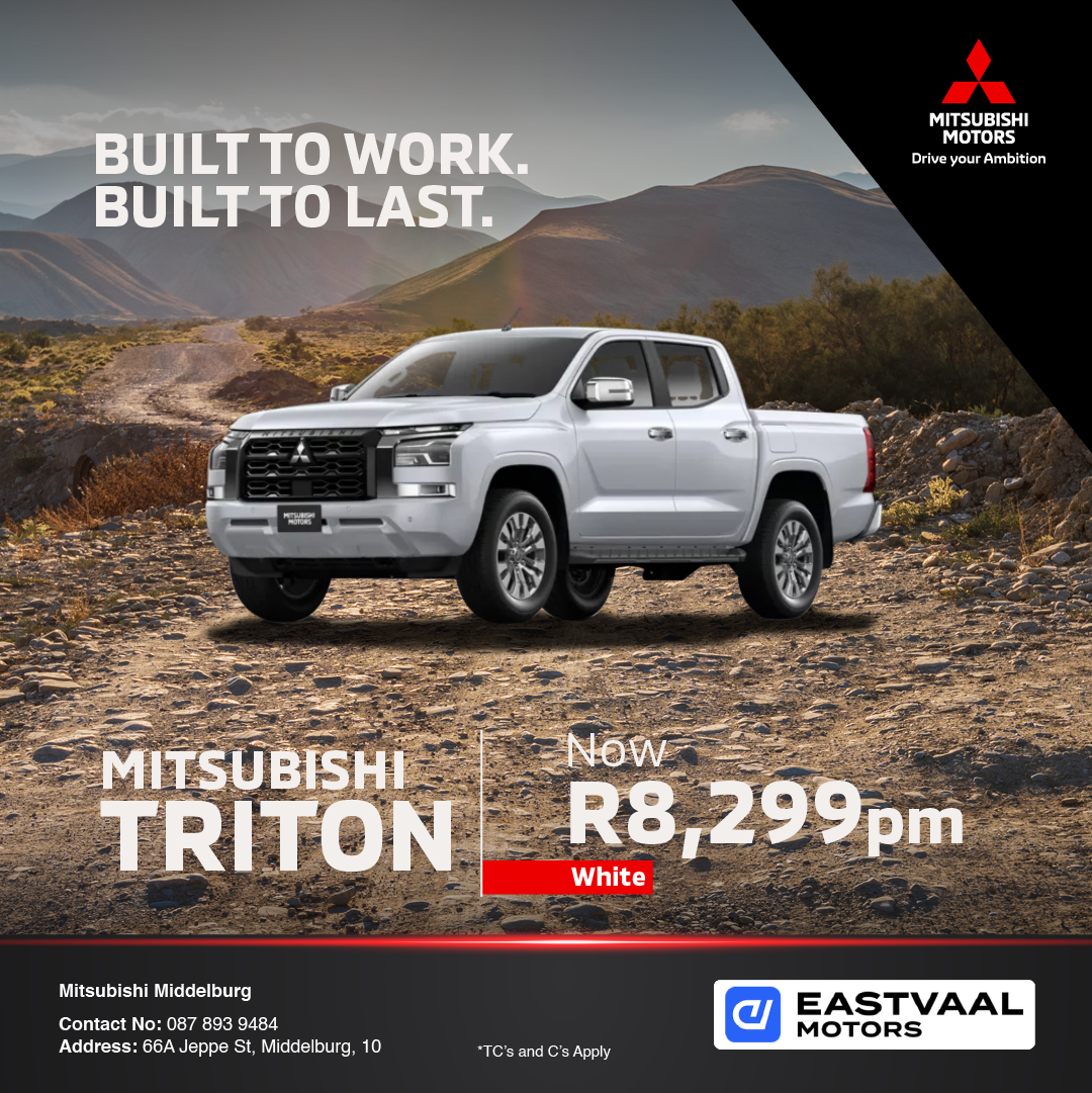 Built to work.  Built to last. Triton from Eastvaal Middelburg Mitsubishi